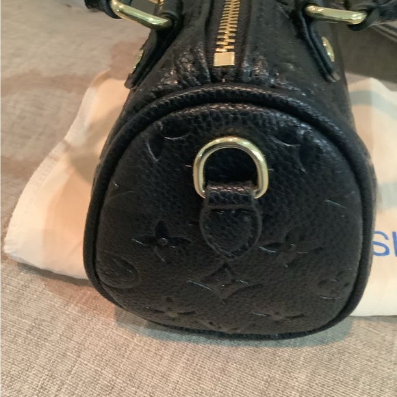 Black Designer Handbag nano speedy New - Picture 3 of 7